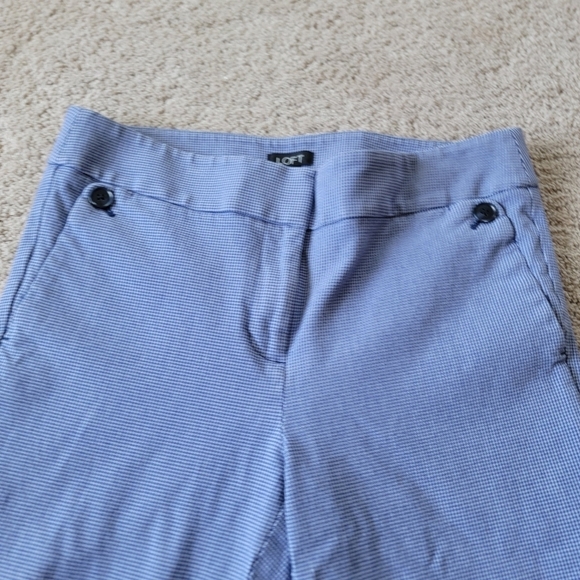 Loft Mraisa Trouser Ginghma Blue 6 - Picture 4 of 13